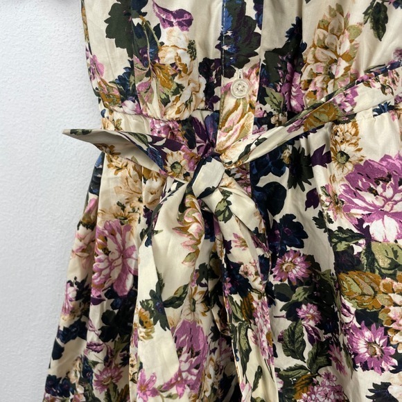 Who What Wear Sz S Floral Sundress 100% Cotton Cottagecore Romantic Dress Pretty - Picture 11 of 16